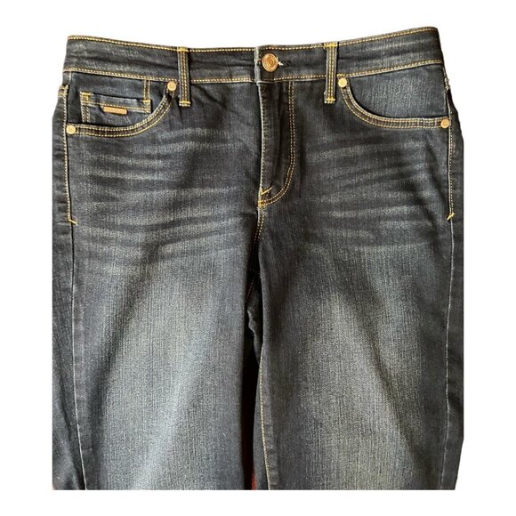 Nine West Womens Size 6 Missy Dark Wash Denim Jeans Mid Rise Five-Pocket Design - Picture 3 of 7